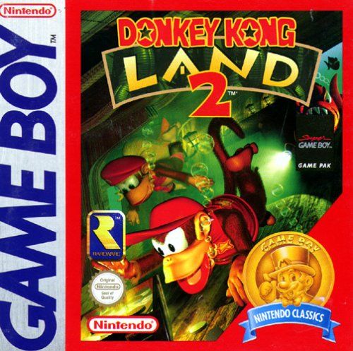 Front Cover for Donkey Kong Land 2 (Game Boy) (Nintendo Classics)