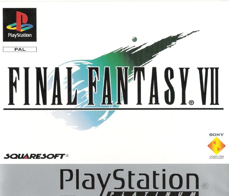 Front Cover for Final Fantasy VII (PlayStation) (Platinum release)