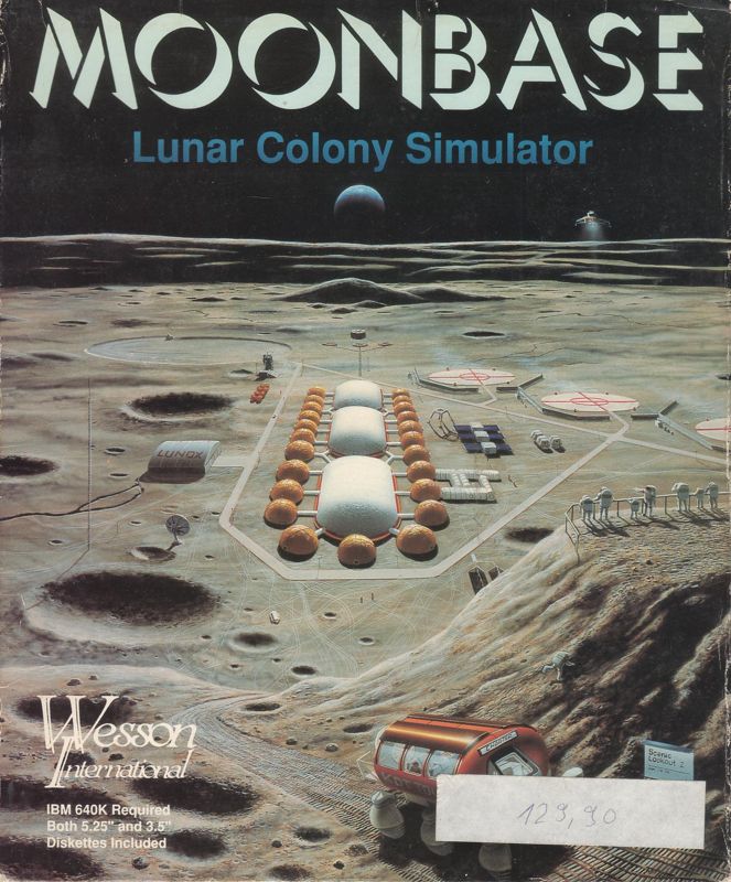 Front Cover for Moonbase (DOS)