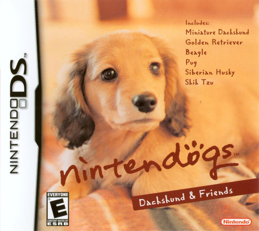 Front Cover for Nintendogs: Dachshund & Friends (Nintendo DS) (Dachshund & Friends Version)