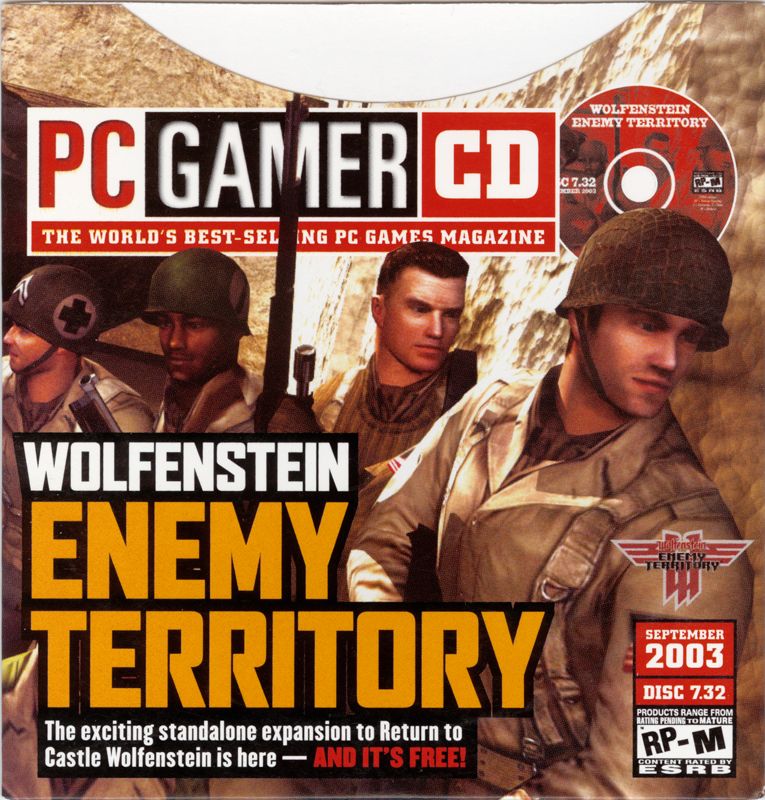 Front Cover for Wolfenstein: Enemy Territory (Windows) (PC Gamer (US) Covermount (September 2003))