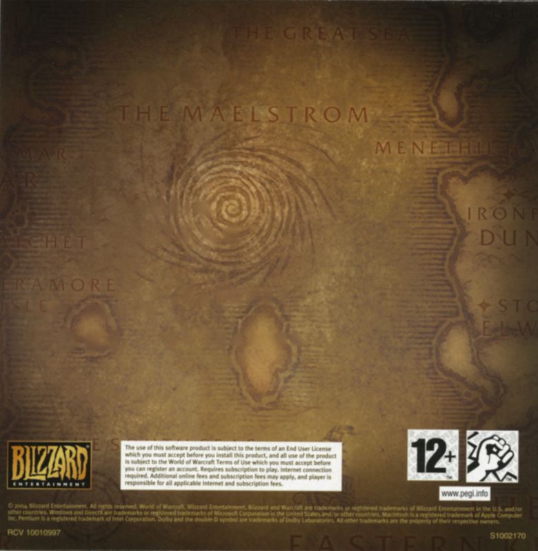 Other for World of WarCraft (Collector's Edition) (Macintosh and Windows): Jewel Case - Back