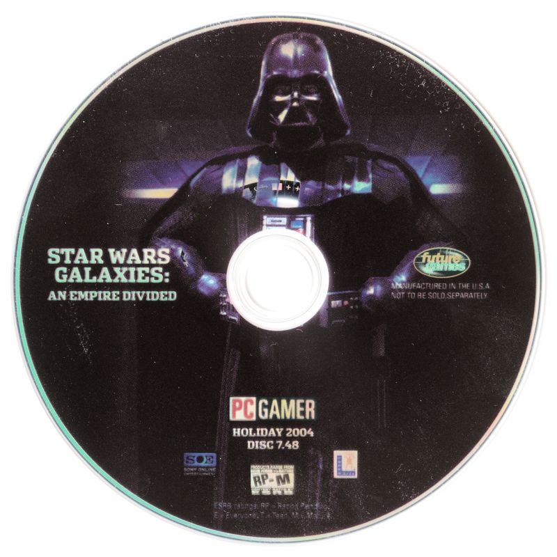 Media for Star Wars: Galaxies - An Empire Divided (Windows) (Covermount for PC Gamer Magazine Holiday 2004 issue (DVD version))