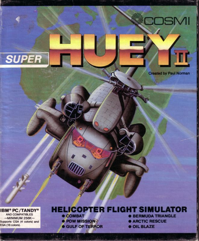 Front Cover for Super Huey II (DOS)