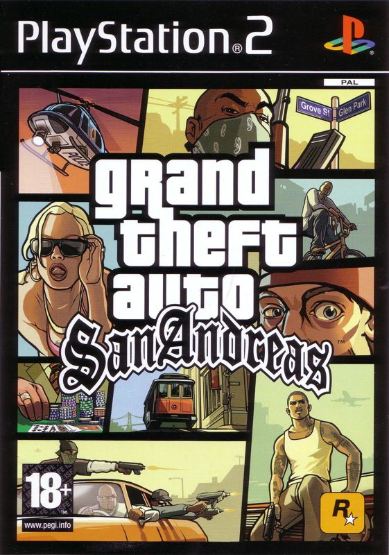 Front Cover for Grand Theft Auto: San Andreas (PlayStation 2)