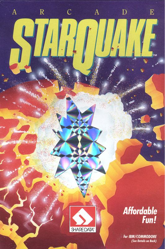 Front Cover for Starquake (Commodore 64 and DOS)