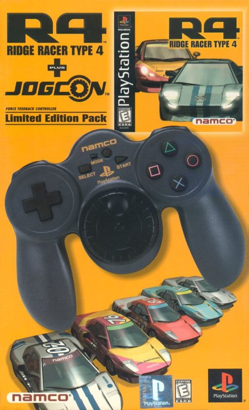 Front Cover for R4: Ridge Racer Type 4 (PlayStation) (Limited Edition Pack: incl. JogCon controller)