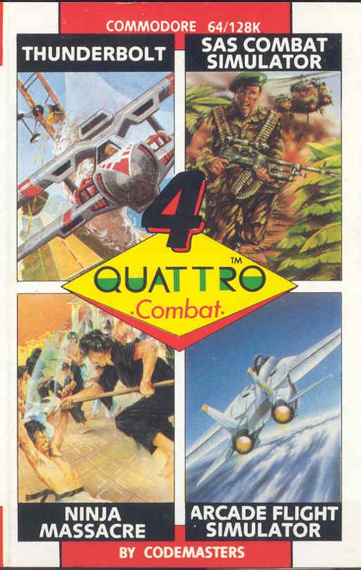 Front Cover for Quattro Combat (Commodore 64)