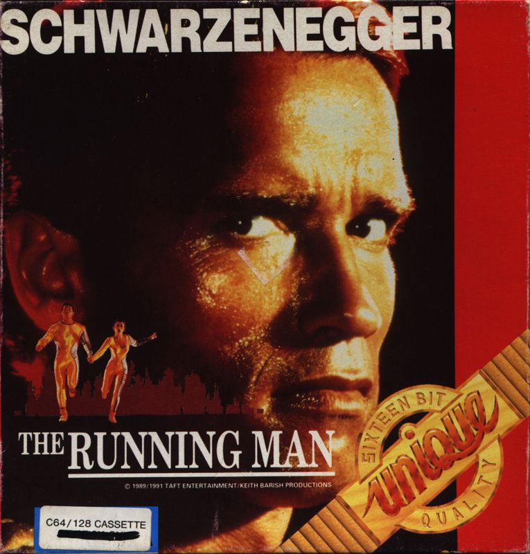Front Cover for The Running Man (Commodore 64)