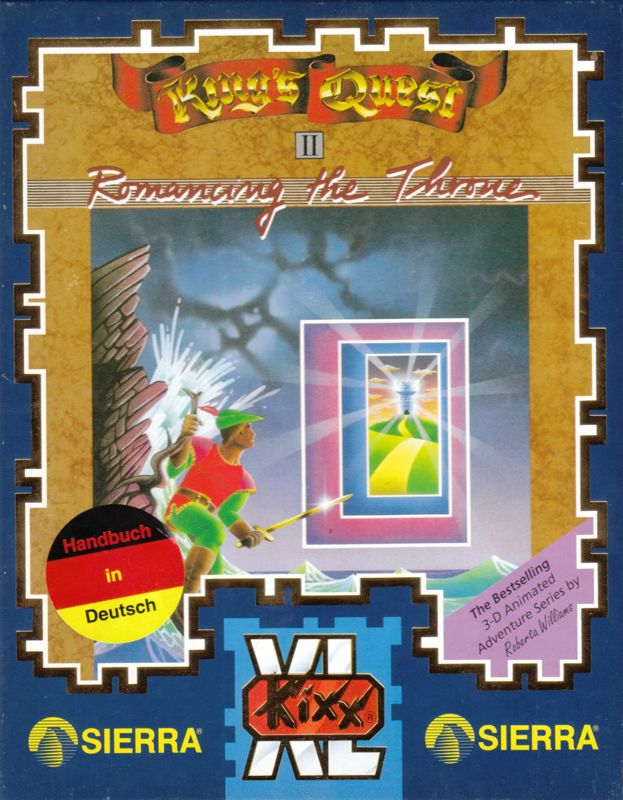 Front Cover for King's Quest II: Romancing the Throne (DOS) (KIXX XL 3.5" Disk release)