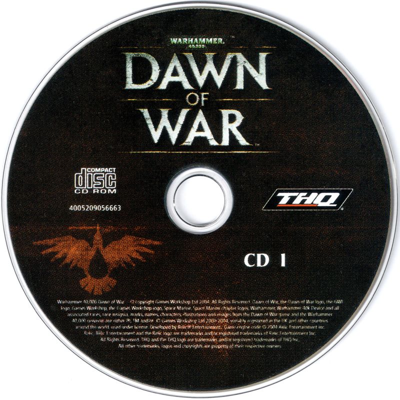 Media for Warhammer 40,000: Dawn of War (Windows): Disc 1