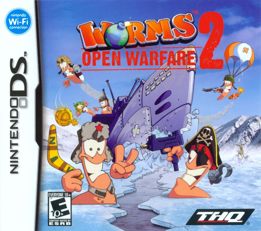 Front Cover for Worms: Open Warfare 2 (Nintendo DS)
