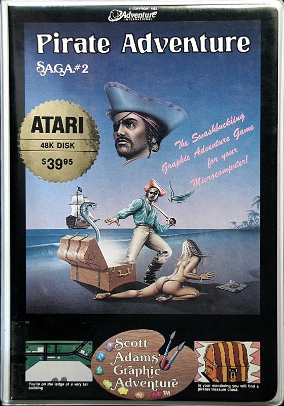 Front Cover for Scott Adams' Graphic Adventure #2: Pirate Adventure (Atari 8-bit)