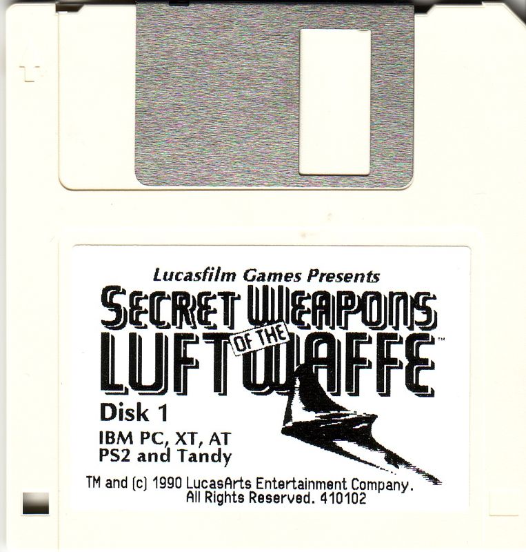 Media for Secret Weapons of the Luftwaffe (DOS): Disk 1/4