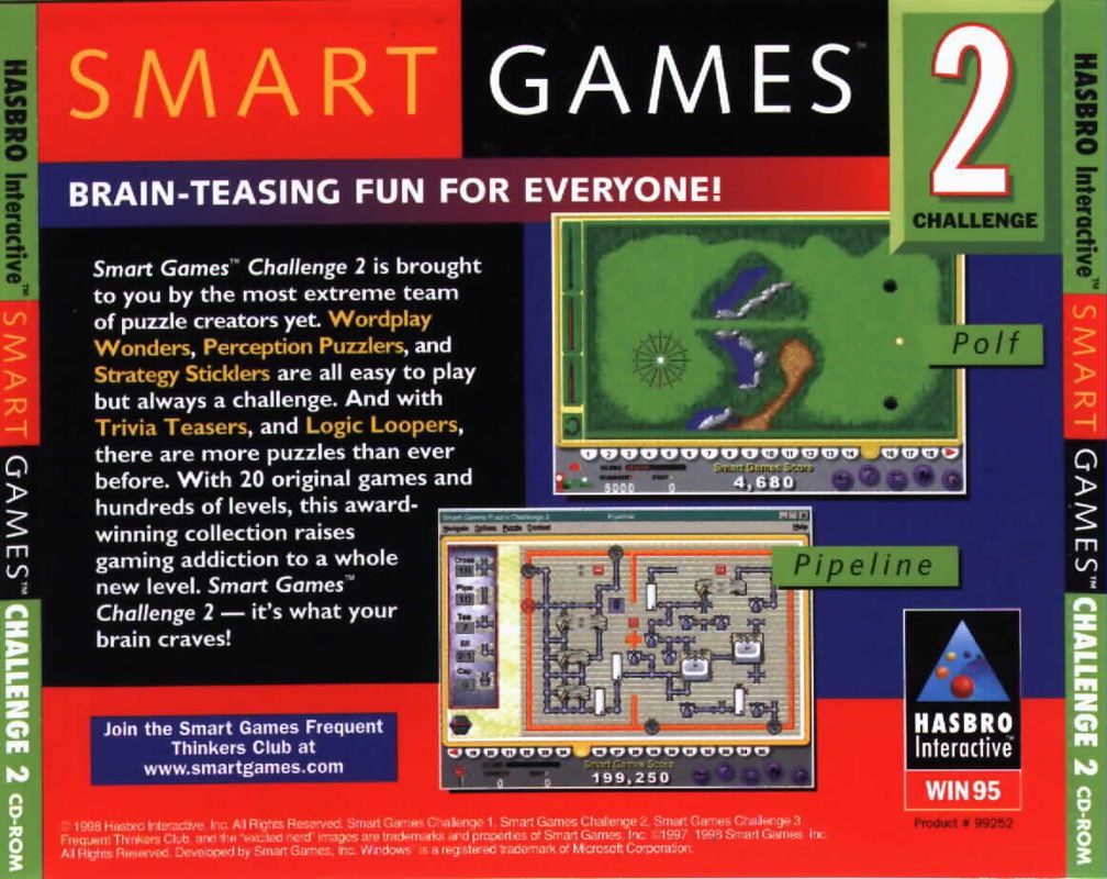 Back Cover for Smart Games Puzzle Challenge 2 (Windows)