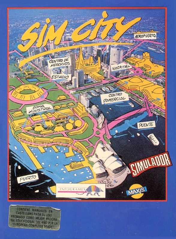 Front Cover for SimCity (ZX Spectrum)