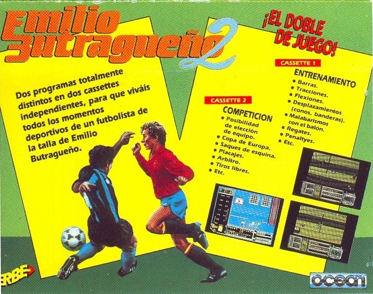 Back Cover for Emilio Butragueño 2 (MSX)