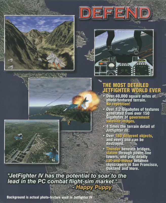 Inside Cover for JetFighter IV: Fortress America (Windows): Left Flap