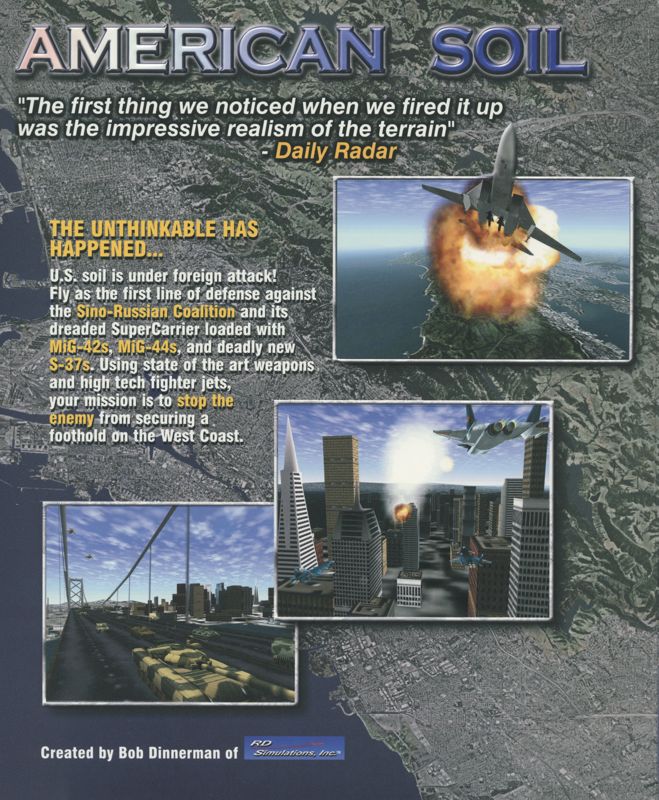 Inside Cover for JetFighter IV: Fortress America (Windows): Right Flap