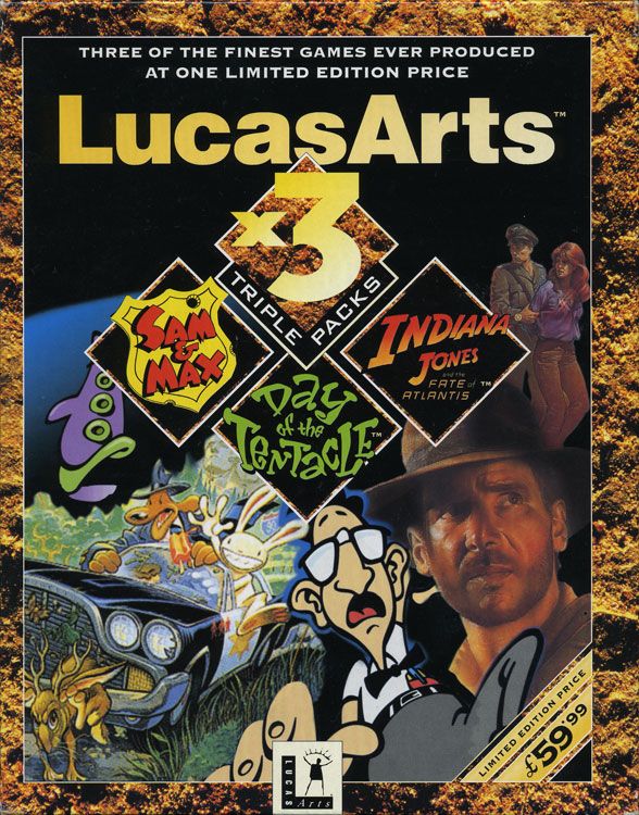 Front Cover for LucasArts x3 Triple Packs (DOS)