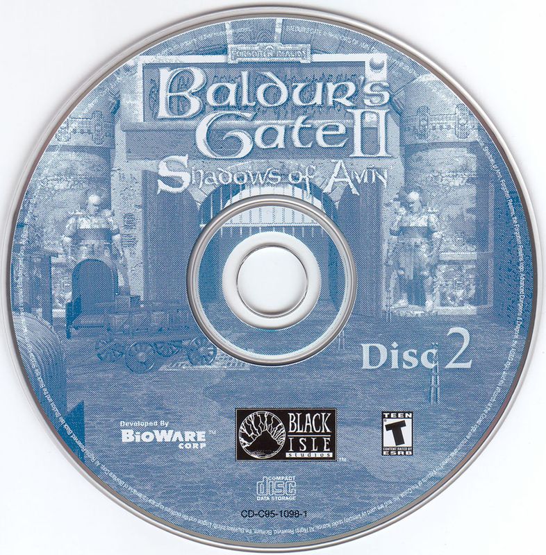 Media for Baldur's Gate II: Shadows of Amn (Windows): Disc 2