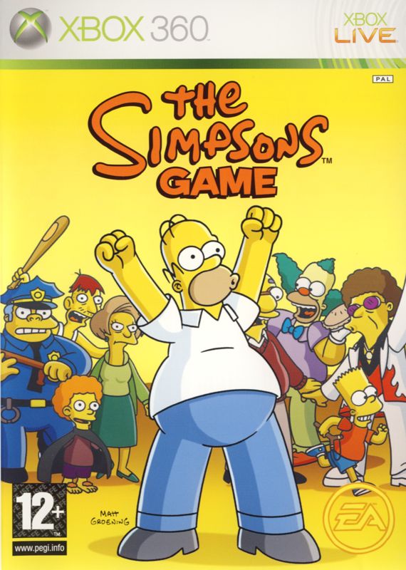 Front Cover for The Simpsons Game (Xbox 360)