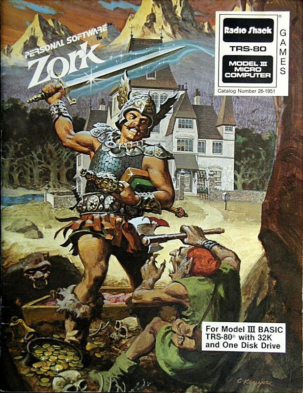 Front Cover for Zork: The Great Underground Empire (TRS-80) (Personal Software zip-lock package for TRS-80 Model III)