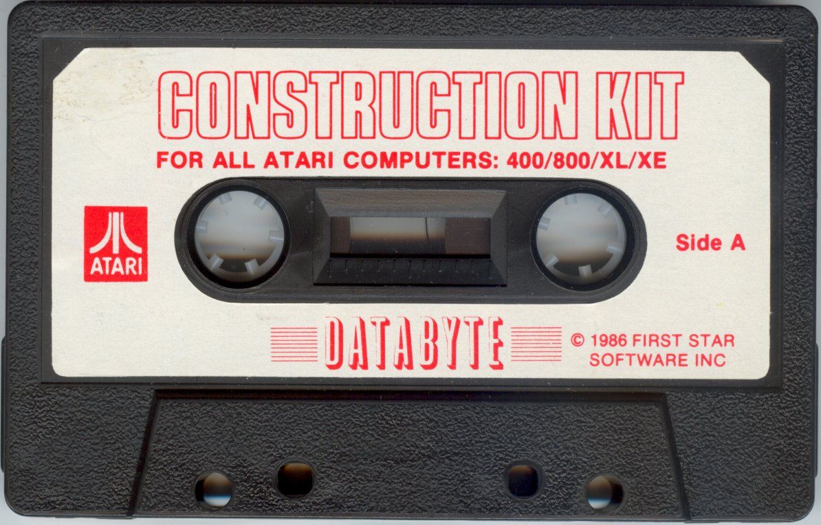 Media for Boulder Dash: Construction Kit (Atari 8-bit): Tape side A: Construction Kit