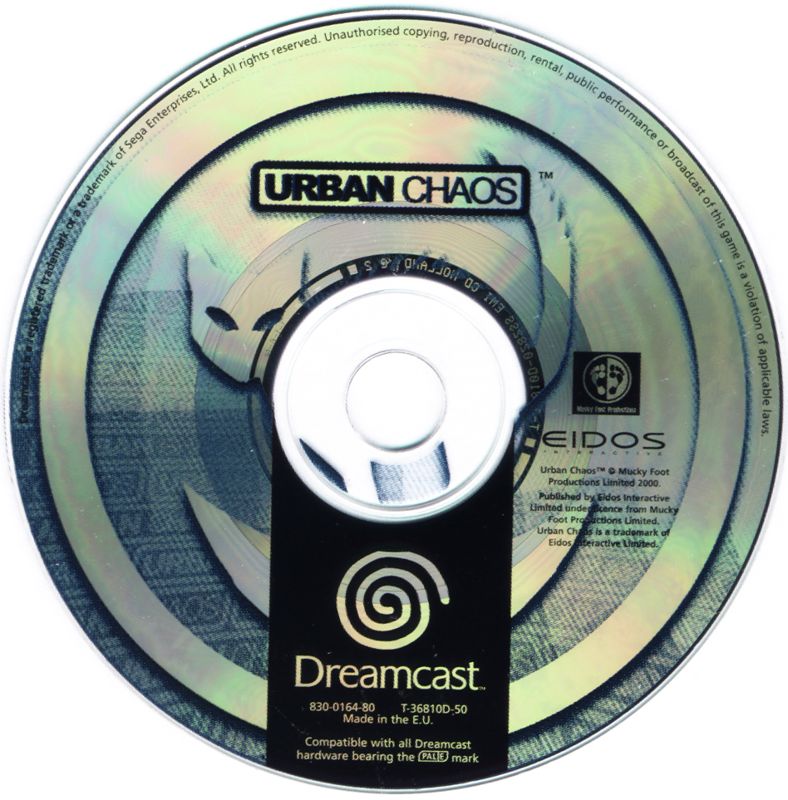 Media for Urban Chaos (Dreamcast)