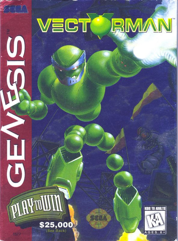 Front Cover for VectorMan (Genesis)