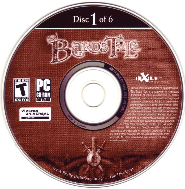 Media for The Bard's Tale (Windows): Disc 1/6