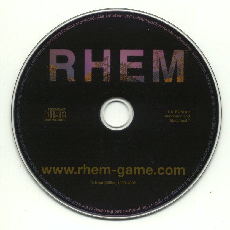 Media for Rhem (Macintosh and Windows)