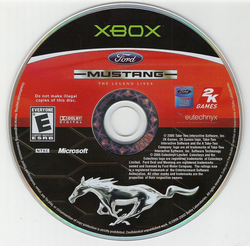 Media for Ford Mustang: The Legend Lives (Xbox)