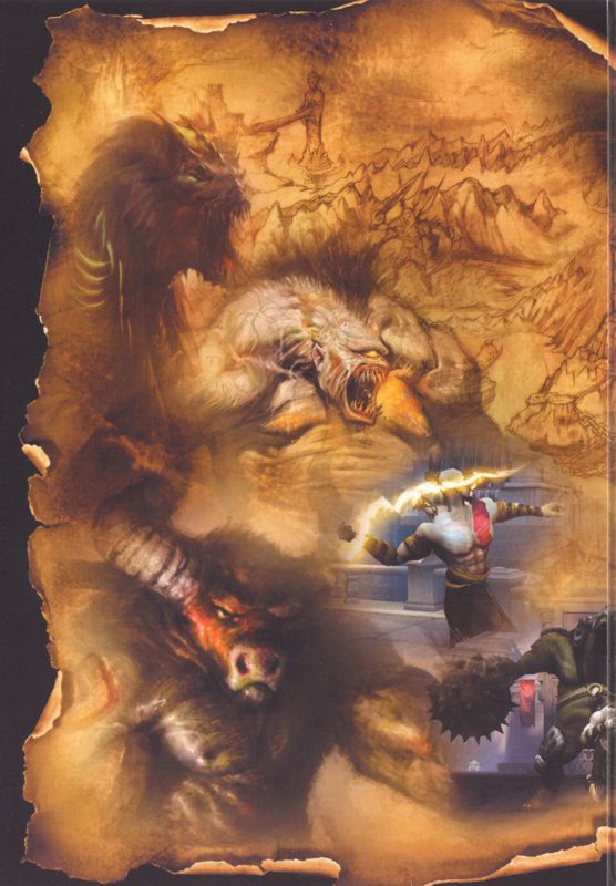 Inside Cover for God of War (PlayStation 2) (Demo Disk Release): Left