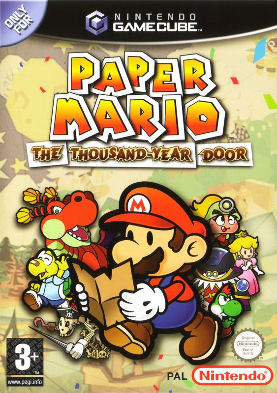 Front Cover for Paper Mario: The Thousand-Year Door (GameCube)