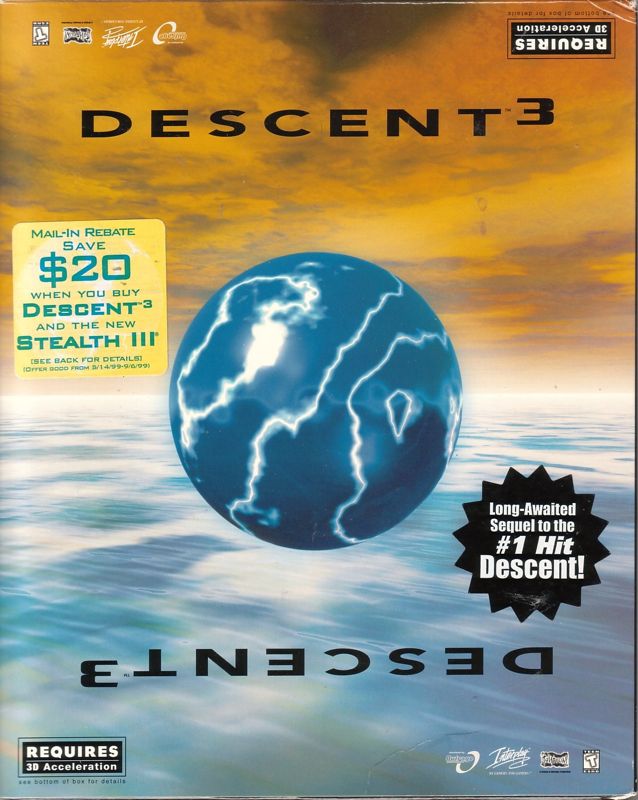 Front Cover for Descent³ (Windows)