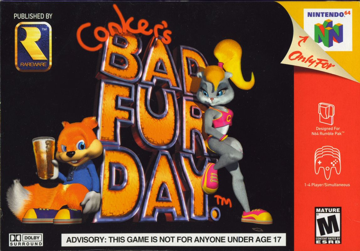 Front Cover for Conker's Bad Fur Day (Nintendo 64)