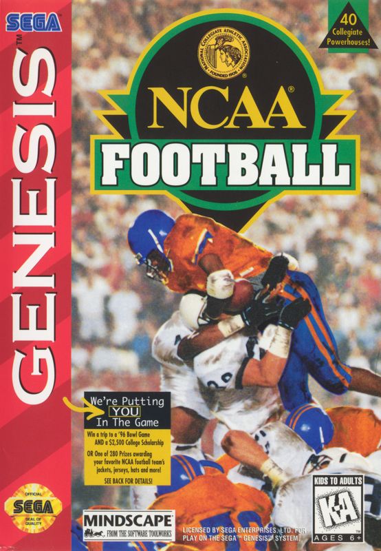 Front Cover for NCAA Football (Genesis)