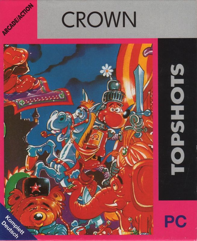 Front Cover for Crown (DOS) (Topshots Budget Release)