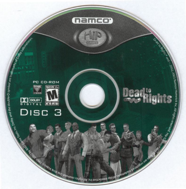 Media for Dead to Rights (Windows): Disc 3