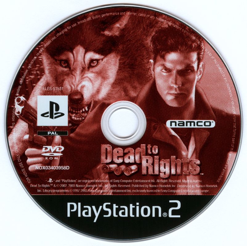 Media for Dead to Rights (PlayStation 2)