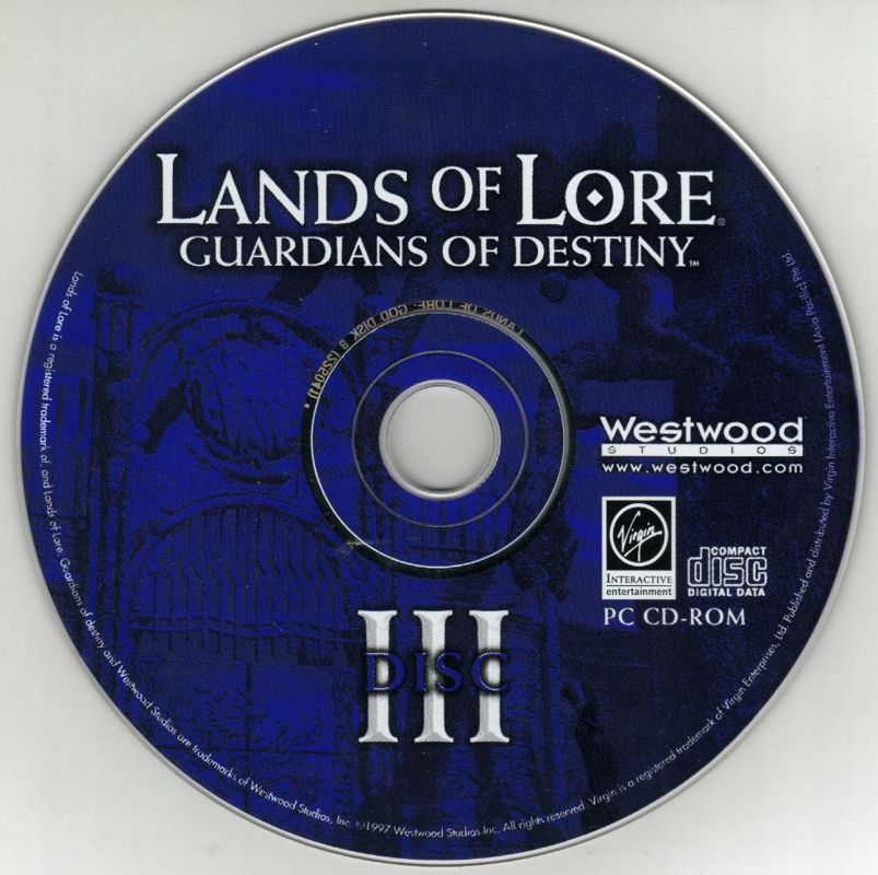 Media for Lands of Lore: Guardians of Destiny (DOS and Windows) (Asian): Disc 3