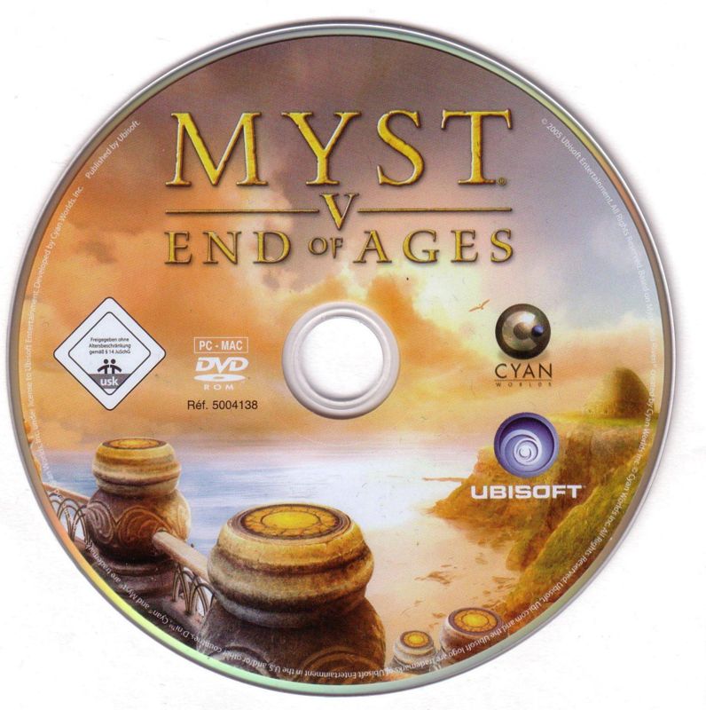 Media for Myst V: End of Ages (Macintosh and Windows)