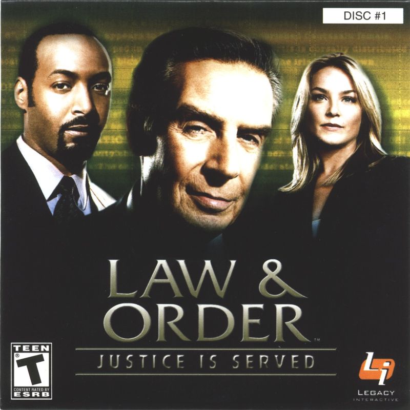 Other for Law & Order: Justice is Served (Windows): CD Sleeve - Front Cover