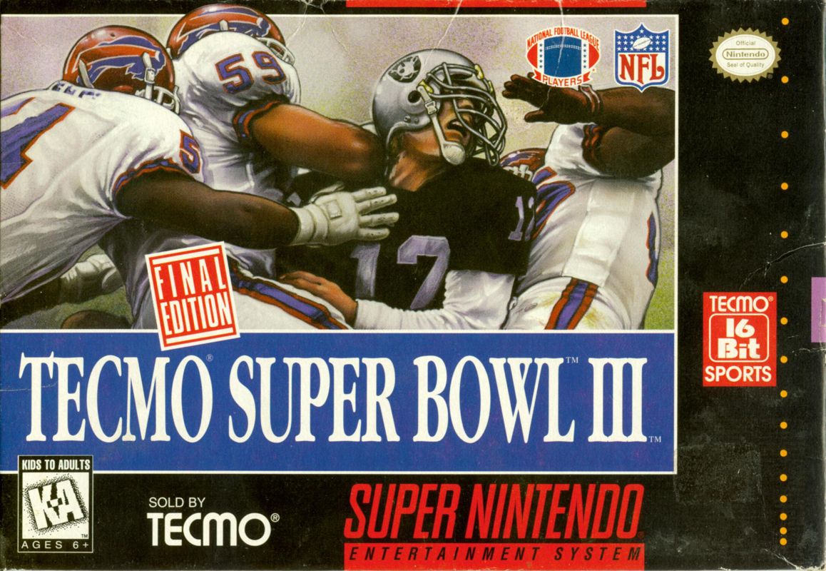 Front Cover for Tecmo Super Bowl III: Final Edition (SNES)