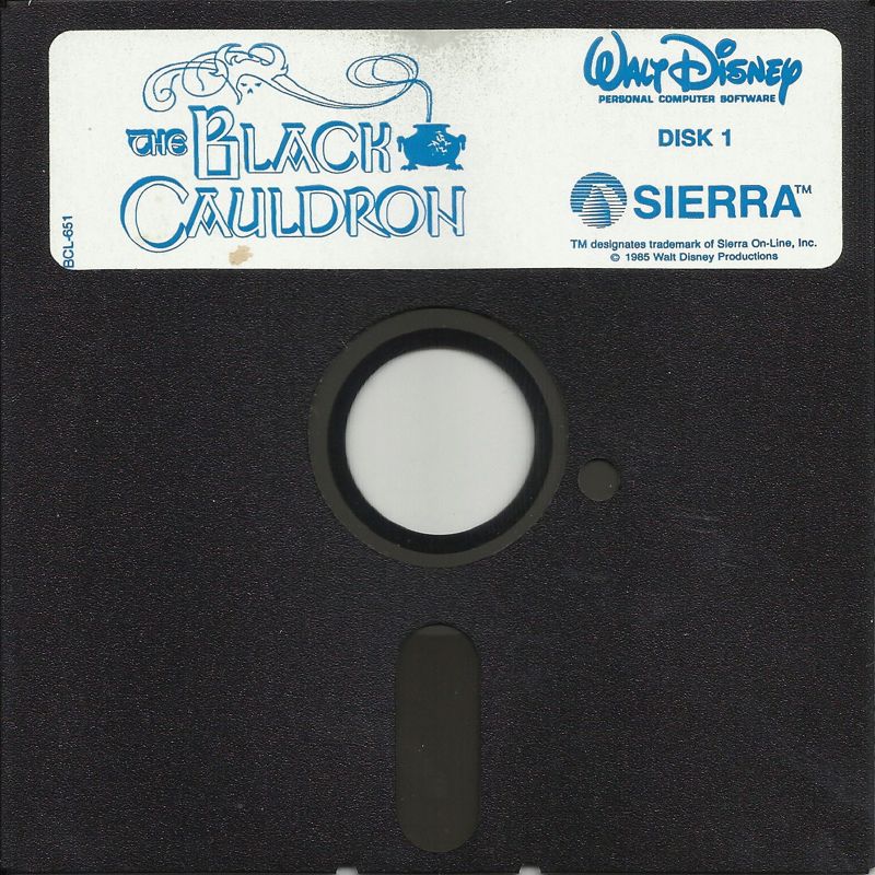 Media for The Black Cauldron (DOS): 5.25" Floppy - Disk 1/2