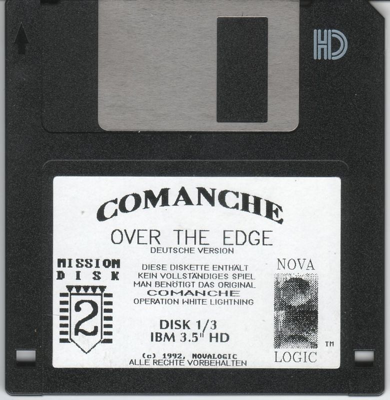 Media for Comanche: Over the Edge (DOS): Disk 1/3
