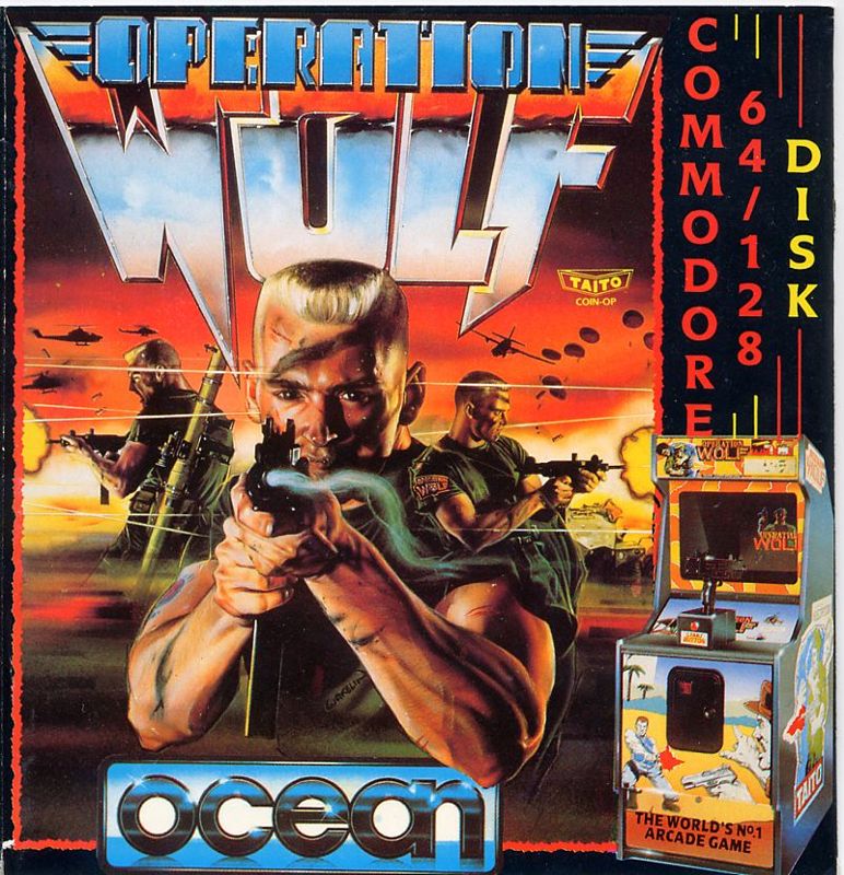 Front Cover for Operation Wolf (Commodore 64)