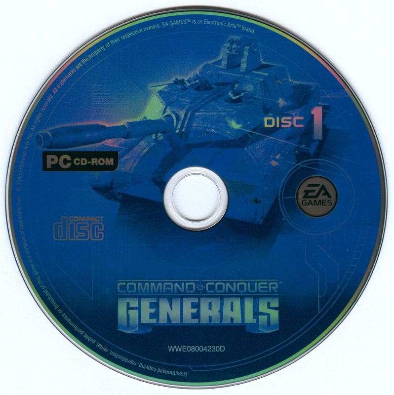 Media for Command & Conquer: Generals - Deluxe Edition (Windows): Generals - Disc 1