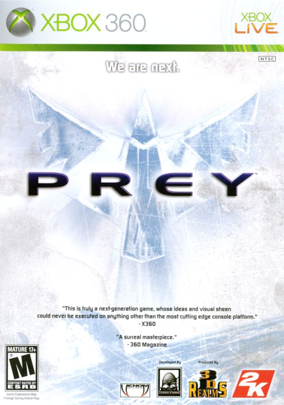 Front Cover for Prey (Xbox 360)